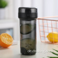 BPA kostenlos tragbare Plastikwasserflasche Werbegeschenk Plastikwasserflasche mit abnehmbarem Stroh